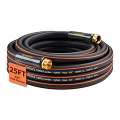 FXFOUCS 25ft heavy duty garden hose front view