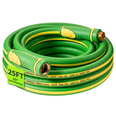 FXFOUCS 25FT Heavy Duty Garden Hose green with brass fittings