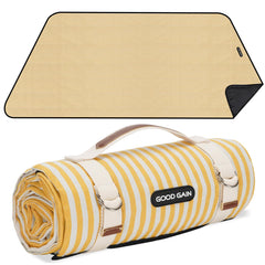 G GOOD GAIN Extra Large Yellow Picnic Blanket front view