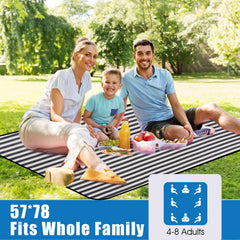 G GOOD GAIN picnic blanket folded compactly with carry strap