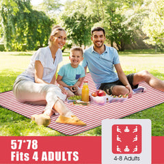 G GOOD GAIN Picnic Blanket folded with straps
