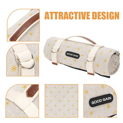 G GOOD GAIN Picnic Outdoor Blanket on grass