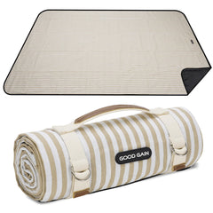 G GOOD GAIN Waterproof Picnic Blanket unfolded on grass