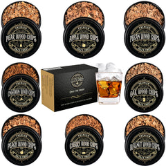 G & J's Finest 8-Pack Wood Chips for Cocktail Smoker variety selection