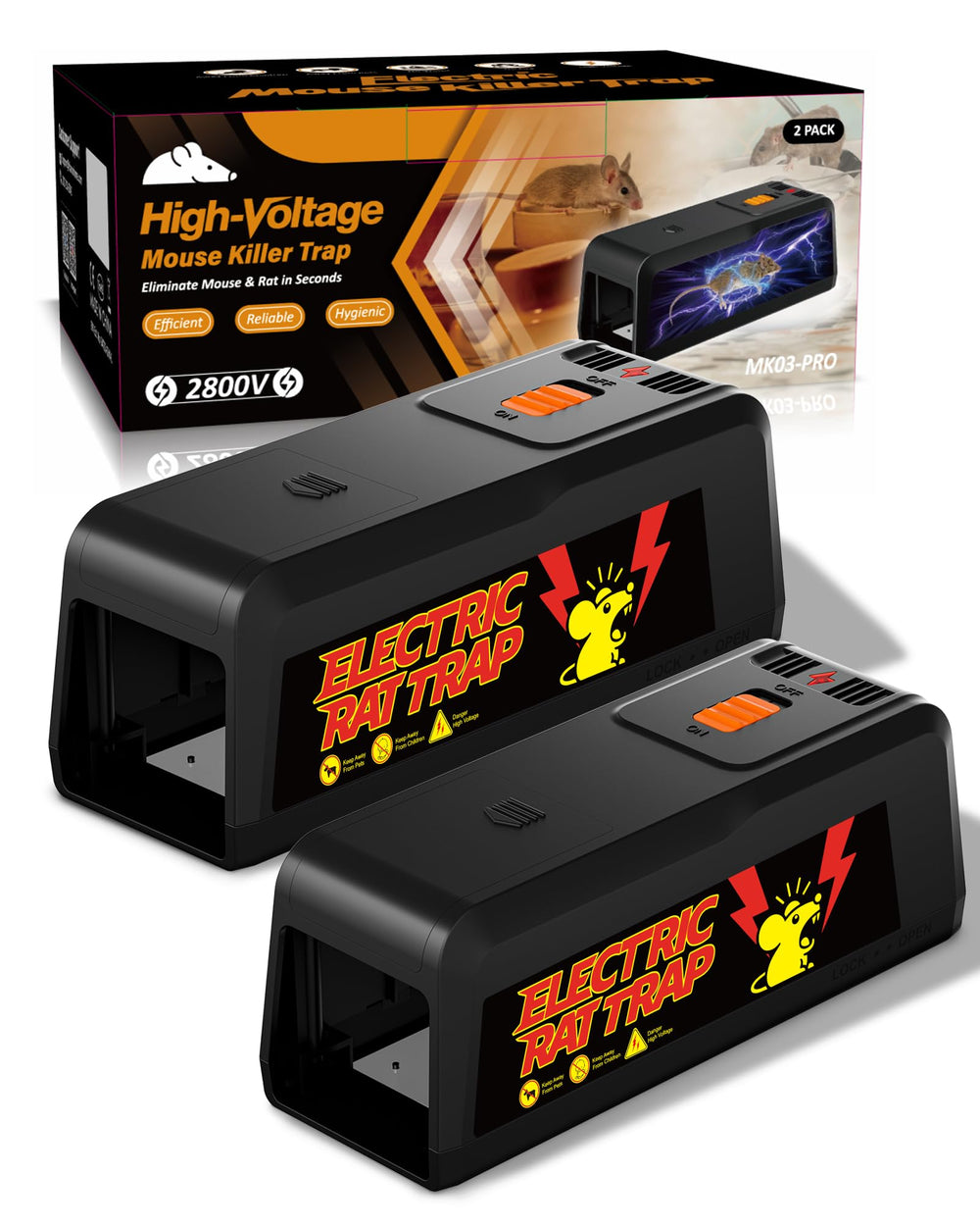 G-Jyuncyou Electric Rat Trap front view, black color