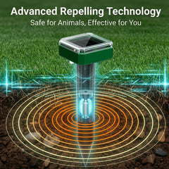 G-Jyuncyou Solar Mole Repellent Stake Side View