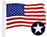 G128 American USA Flag 2x3 ft front view with embroidered stars