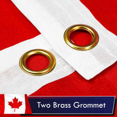 G128 Canada Flag 3x5 ft with brass grommets for easy hanging