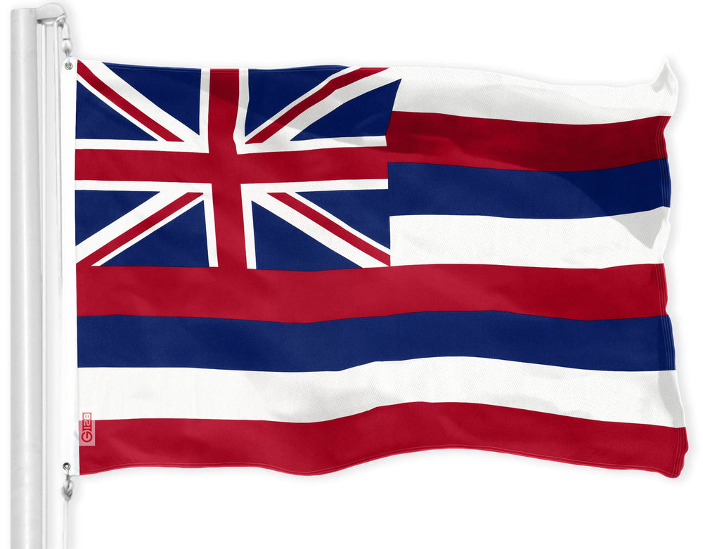 G128 Hawaii Hawaiian Flag front view, 3x5 Ft, vibrant colours