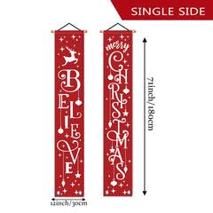 GAGEC Merry Christmas Banner showing vibrant reindeer and star design