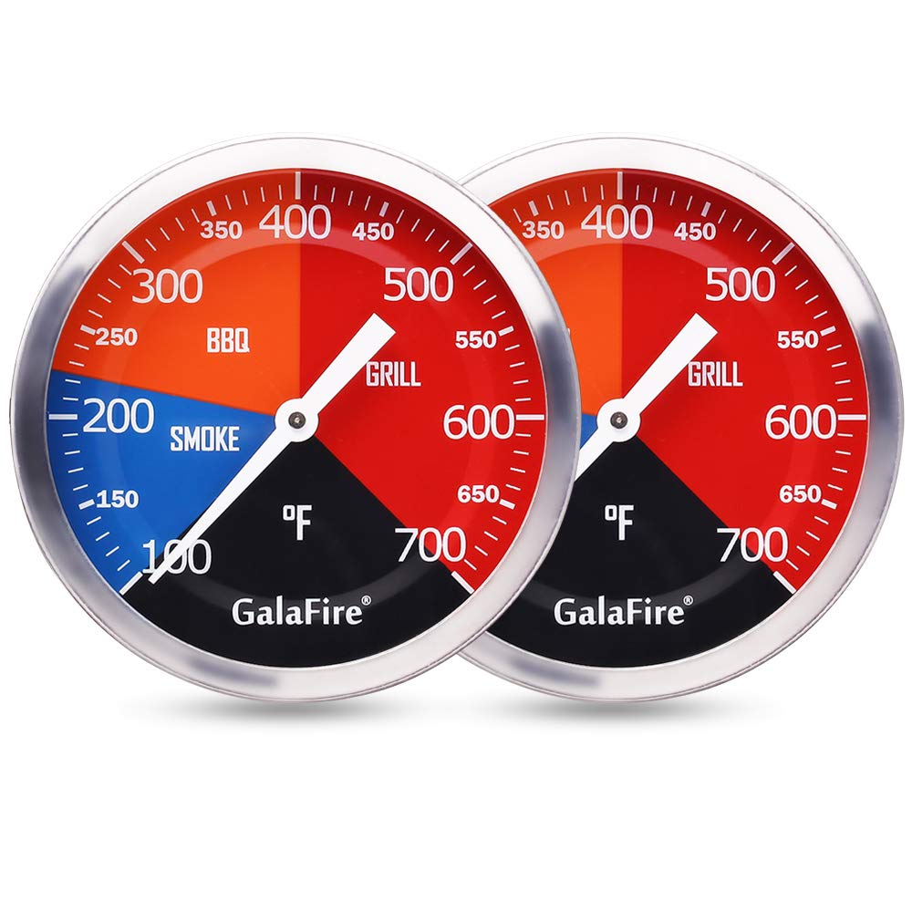 GALAFIRE BBQ Thermometer Gauge front view with large dial