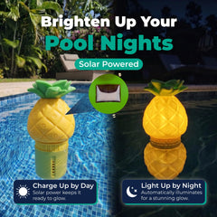GAME Pineapple Chlorinator illuminated at night