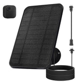 Ganjiuxingl 4W solar panel for Blink Camera front view with adjustable bracket