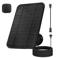 Ganjiuxingl 4W solar panel for Blink Camera front view with adjustable bracket