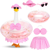 GANSHAYA Hawaiian Goose Outfit Set with pink bikini and accessories