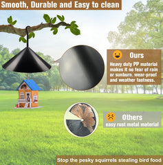 Garbuildman Squirrel Baffle with S-hook included in the package