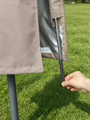 Garden Balsam Patio Umbrella Cover folded for storage