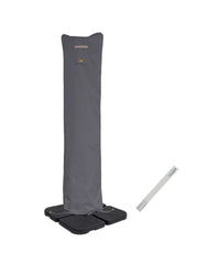 Garden Balsam Patio Umbrella Cover for 9'-13' umbrellas, grey front view