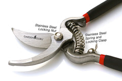 Garden Guru Classic Bypass Pruning Shears in use on a plant