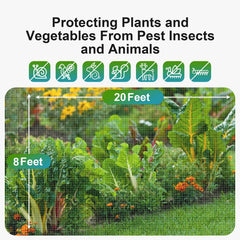 Garden Tailor Garden Netting rolled up showing silver HDPE material