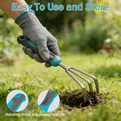 Garden tote bag with tools organized in pockets