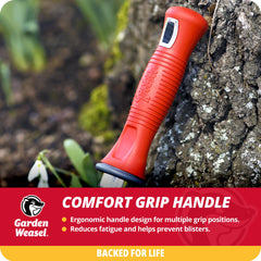 GARDEN WEASEL transplanter showing measurement depth markings