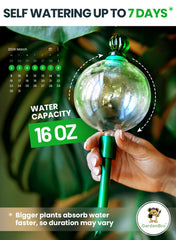 GARDENBRO self-watering globe with top refilling hole