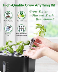 GARDENCUBE grow sponges and baskets setup for indoor gardening