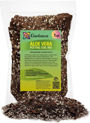 Gardenera Aloe Vera Potting Soil Mix 1 Quart Bag front view