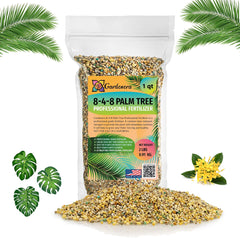 Gardenera Premium 8-4-8 Palm Tree Fertilizer 1 Quart front view