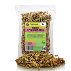 Gardenera Premium New Zealand Sphagnum Moss 3 Quart front view