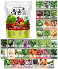 Gardeners Basics Survival Seed Vault Kit packaging front view