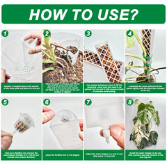 Gardening ties and fertilizer box included in Yioviru moss pole kit
