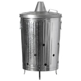 Gardenised 20-Gallon Galvanized Steel Incinerator Can front view