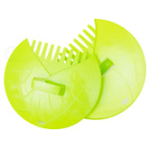 Gardenised leaf scoops front view in green