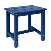GARDENSTAR Adirondack Square Side Table front view in blue
