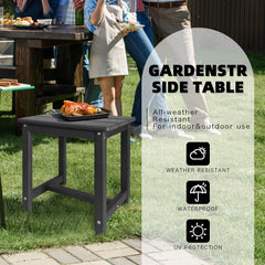 GARDENSTAR Adirondack Square Side Table showcasing easy assembly guide
