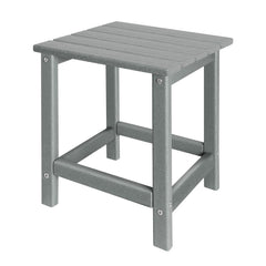 GARDENSTAR Outdoor Side Table front view in grey