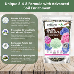 GARDENWISE fertilizer package with detailed label