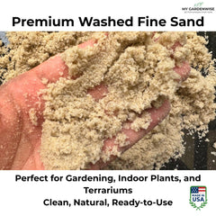 GARDENWISE horticultural sand close-up showing fine texture