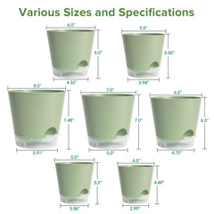 GARDIFE 8-inch self watering pot with drainage holes