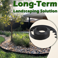 Gardzen Landscape Edging installed along a flower bed