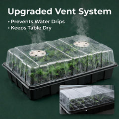 Gardzen seed starter tray base and dome in clear view