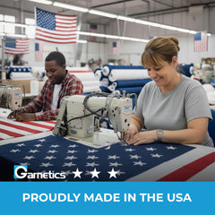 Garnetics 5x8 American Flag displayed in outdoor setting