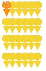 Garsum 36 Pack Sticky Insect Traps in sunflower colour