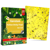 Garutom 20-Pack Yellow Sticky Traps, 6x8 inches front view