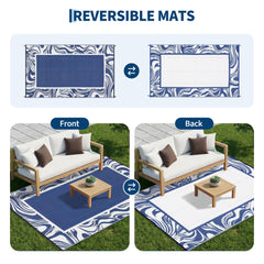 Garvee 8x10 rug folded for easy transport