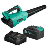 Garvee Cordless Leaf Blower front view showing battery and controls