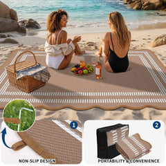 Garvee Waterproof Rug rolled in storage bag