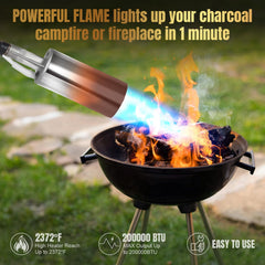 GasBRUH propane torch showing flame control mechanism